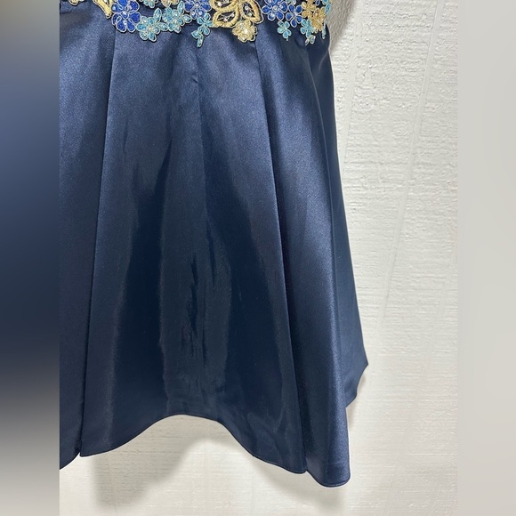 Camille La Vie embellished strapless bodice a line formal mini dress size 12 - Picture 4 of 10